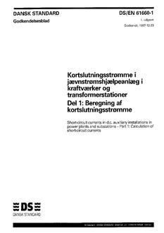DANSK DS/EN 61660-1