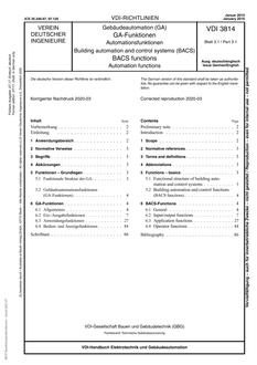 VDI VDI 3814 BLATT 3.1