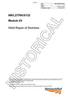 NR NR/L2/TRK/0132/03 ISSUE 1