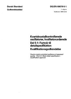 DANSK DS/EN 60679-5-1