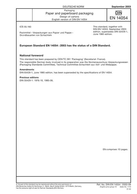 DIN EN 14054