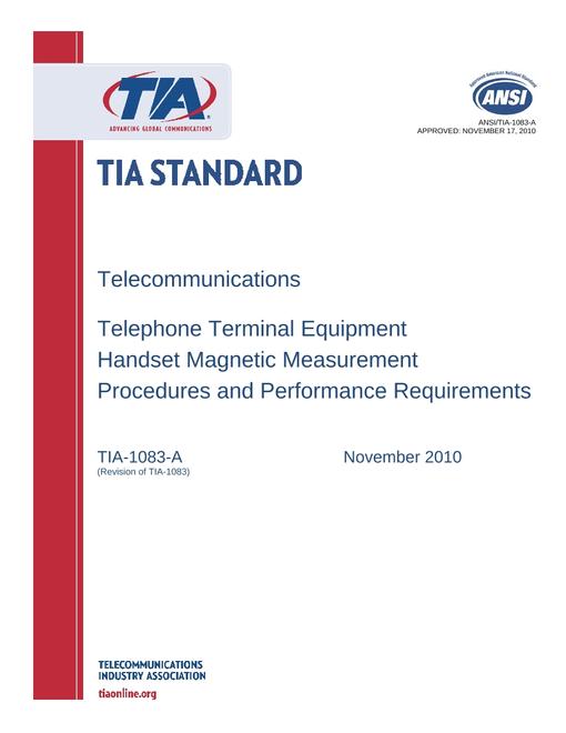TIA ANSI/TIA-1083-A