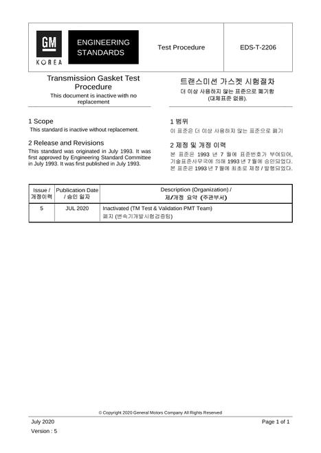 GMKOREA EDS-T-2206