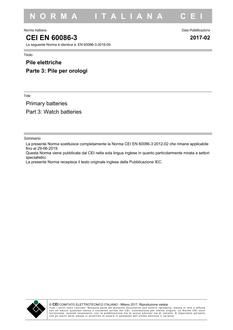 CEI EN 60086-3