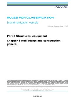 DNV DNVGL-RU-INV PART 3 CHAPTER 1
