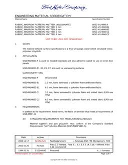 FORD WSD-M1H660-A