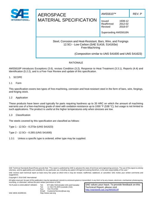 SAE AMS5610P
