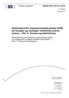 DANSK DS/EN ISO 16773-1