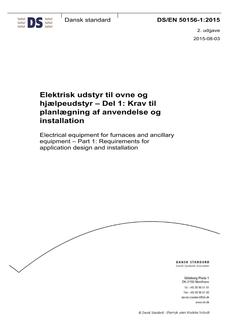 DANSK DS/EN 50156-1