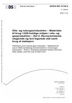DANSK DS/EN ISO 15156-2