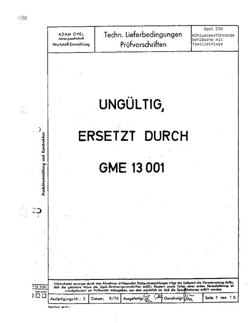 GME OPEL 259