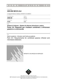 CEI EN 50131-2-4
