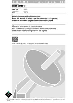 CEI EN 60244-10