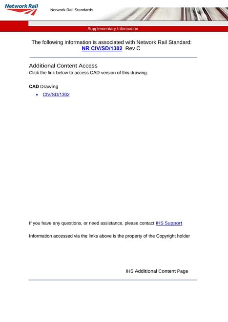 NR NR/CIV/SD/1302 ISSUE G