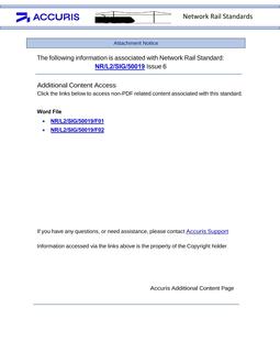 NR NR/L2/SIG/50019 ISSUE 6