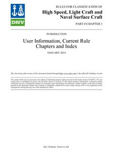 DNV DNV-RU-HSLC PART 0 CHAPTER 1