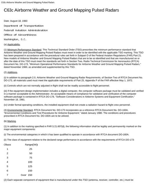 FAA TSO C63C