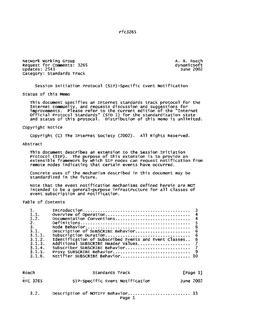 IETF RFC 3265