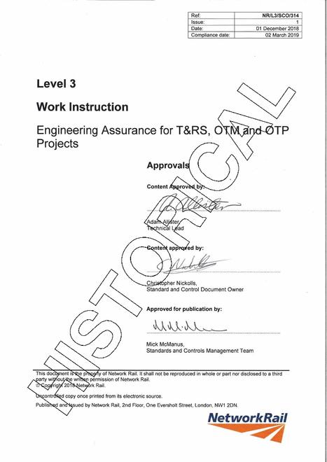NR NR/L3/SCO/314 ISSUE 1