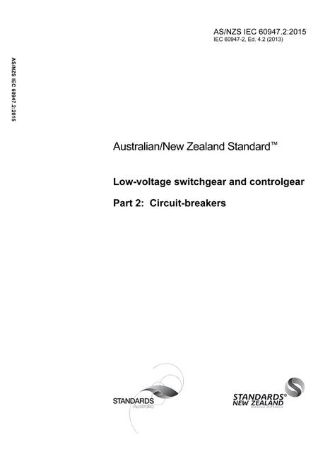 AS/NZS IEC 60947.2:2015
