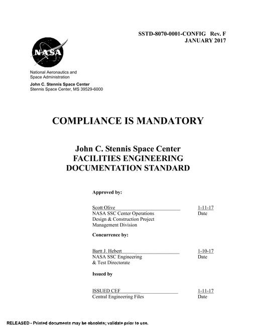 NASA SSTD-8070-0001-CONFIG Rev. F