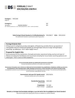 DANSK DSF/ISO/DIS 23678-4