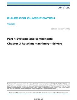 DNV DNVGL-RU-YACHT-PART 4 CHAPTER 3
