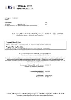DANSK DSF/ISO/DIS 7173