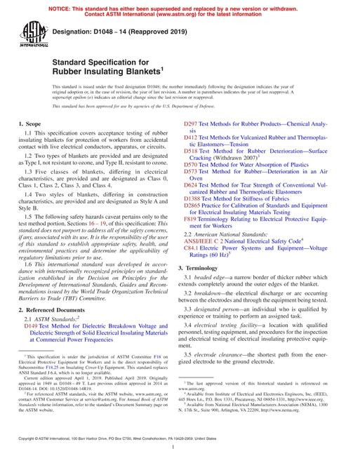 ASTM D1048-14(2019)