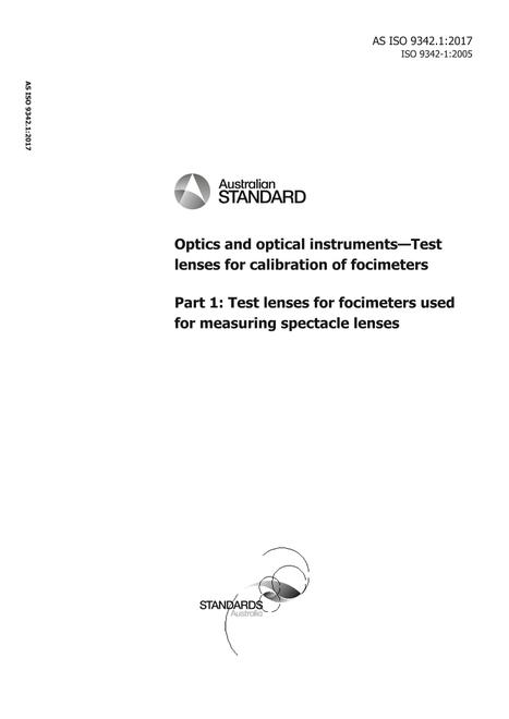 AS ISO 9342.1:2017