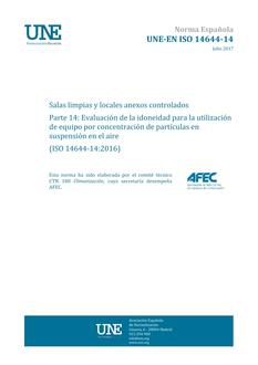 AENOR UNE-EN ISO 14644-14