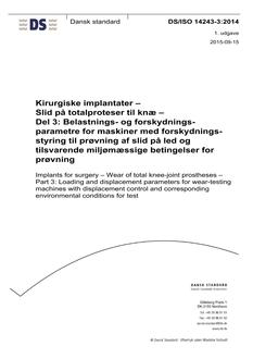 DANSK DS/ISO 14243-3