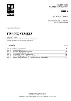 DNV DNV-RU-SHIPS PART 5 CHAPTER 6