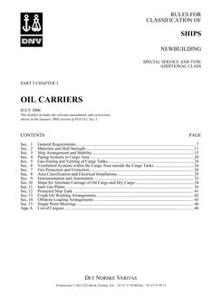DNV DNV-RU-SHIPS PART 5 CHAPTER 3