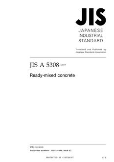 JIS A 5308:2019