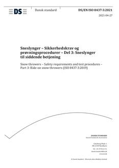 DANSK DS/EN ISO 8437-3