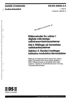DANSK DS/EN 60835-2-4