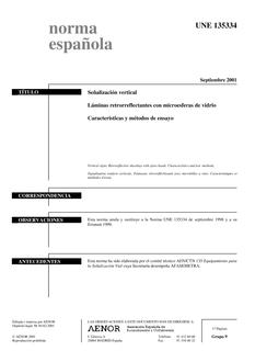AENOR UNE 135334
