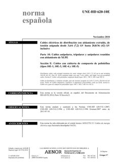 AENOR UNE-HD 620-10E