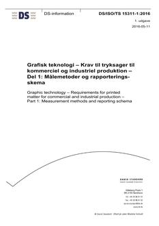 DANSK DS/ISO/TS 15311-1