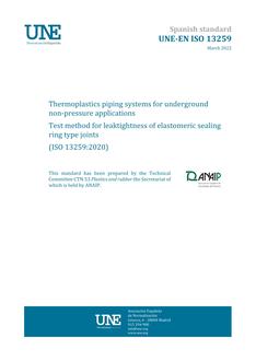 AENOR UNE-EN ISO 13259