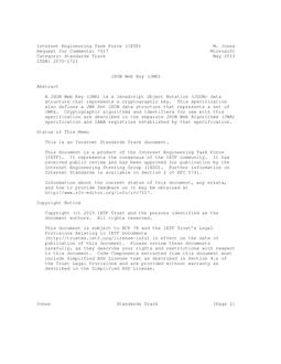 IETF RFC 7517