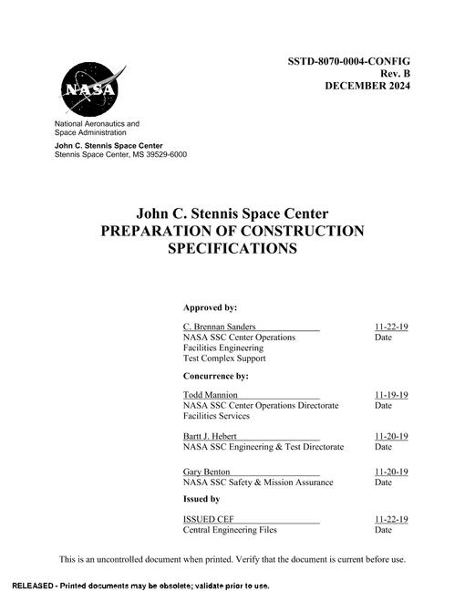 NASA SSTD-8070-0004-CONFIG  Rev. A-1