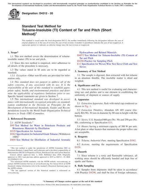 ASTM D4312-20
