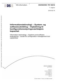 DANSK DS/ISO/IEC TR 18018