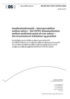DANSK DS/EN ISO 11073-20701