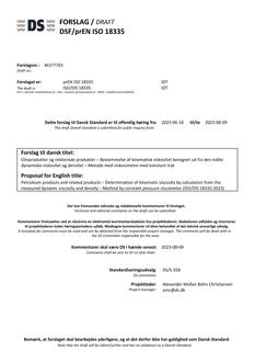 DANSK DSF/PREN ISO 18335