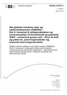 DANSK DS/IEC 61097-4