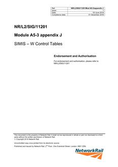 NR NR/L2/SIG/11201/MOD A5-3/APPENDIX J ISSUE 1