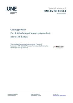 AENOR UNE-EN ISO 8130-4